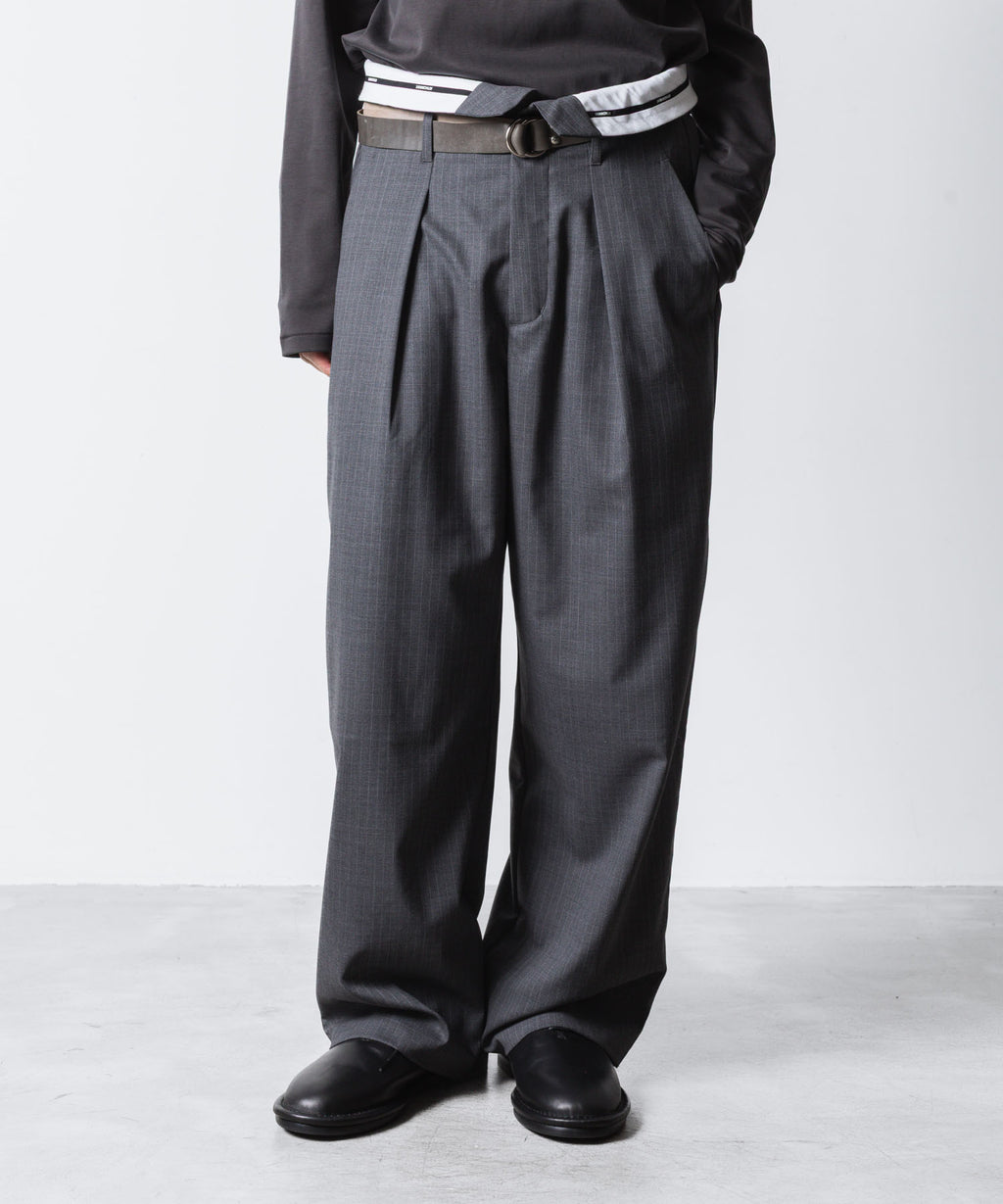 ATTACHMENT アタッチメントのT/W/SI STRETCH GABARDINE FLAP TROUSERS - S.GRAYの公式通販サイトsession福岡セレクトショップ