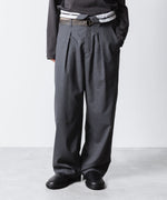 画像をギャラリービューアに読み込む, ATTACHMENT アタッチメントのT/W/SI STRETCH GABARDINE FLAP TROUSERS - S.GRAYの公式通販サイトsession福岡セレクトショップ
