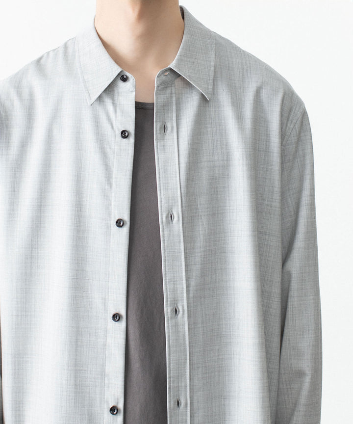 ATTACHMENT アタッチメントのWO/TA STRETCH TRO L/S SHIRT - X.GRAYの公式通販サイトsession福岡セレクトショップ