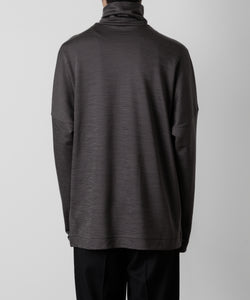 ATTACHMENT アタッチメントのWO/NY SMOOTH OVERSIZED HIGHNECK L/S TEE - GRAY 公式通販サイトsession福岡セレクトショップ