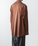 画像をギャラリービューアに読み込む, ATTACHMENT アタッチメントのCU/PE FIBRIL SATIN L/S SHIRT - L.BROWNの公式通販サイトsession福岡セレクトショップ
