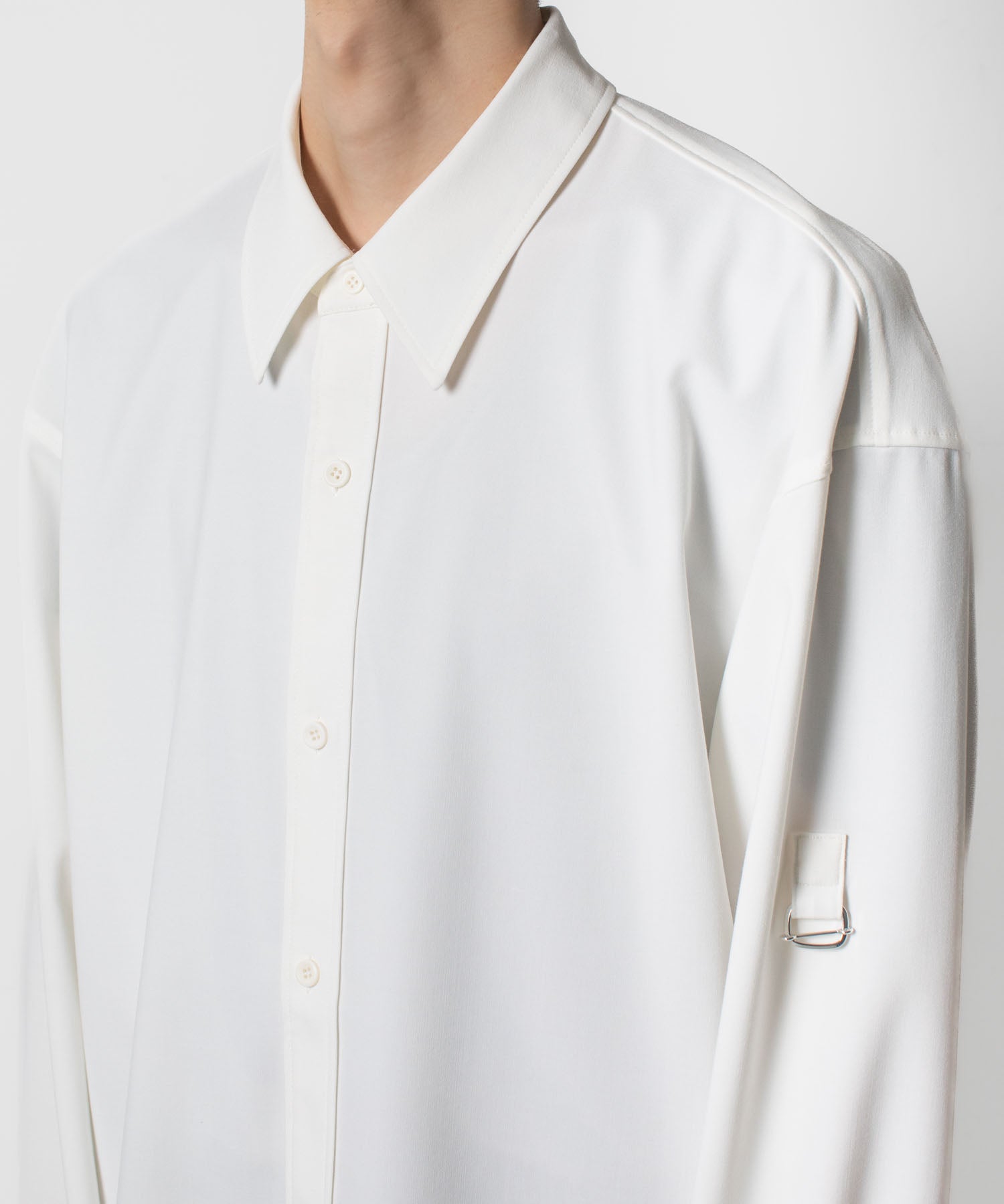 ATTACHMENT アタッチメントのPE/RY STRETCH TROPICAL STRAP SLEEVE L/S SHIRT - WHITEの公式通販サイトsession福岡セレクトショップ