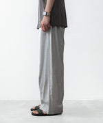 画像をギャラリービューアに読み込む, ATTACHMENT アタッチメントのWO/TA STRETCH TRO 1TUCK WIDE TROUSERS - X.GRAYの公式通販サイトsession福岡セレクトショップ
