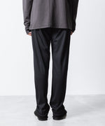 画像をギャラリービューアに読み込む, ATTACHMENT アタッチメントの1/60 WOOL SMOOTH SLIM FIT LOUNGE TROUSERS - BLACKの公式通販サイトsession福岡セレクトショップ
