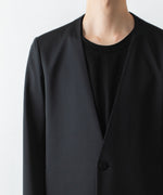画像をギャラリービューアに読み込む, ATTACHMENT / EXCLUSIVE ITEMアタッチメントのLUCA MATTE TWIST COLLARLESS JKT - BLACKの公式通販サイトsession福岡セレクトショップ
