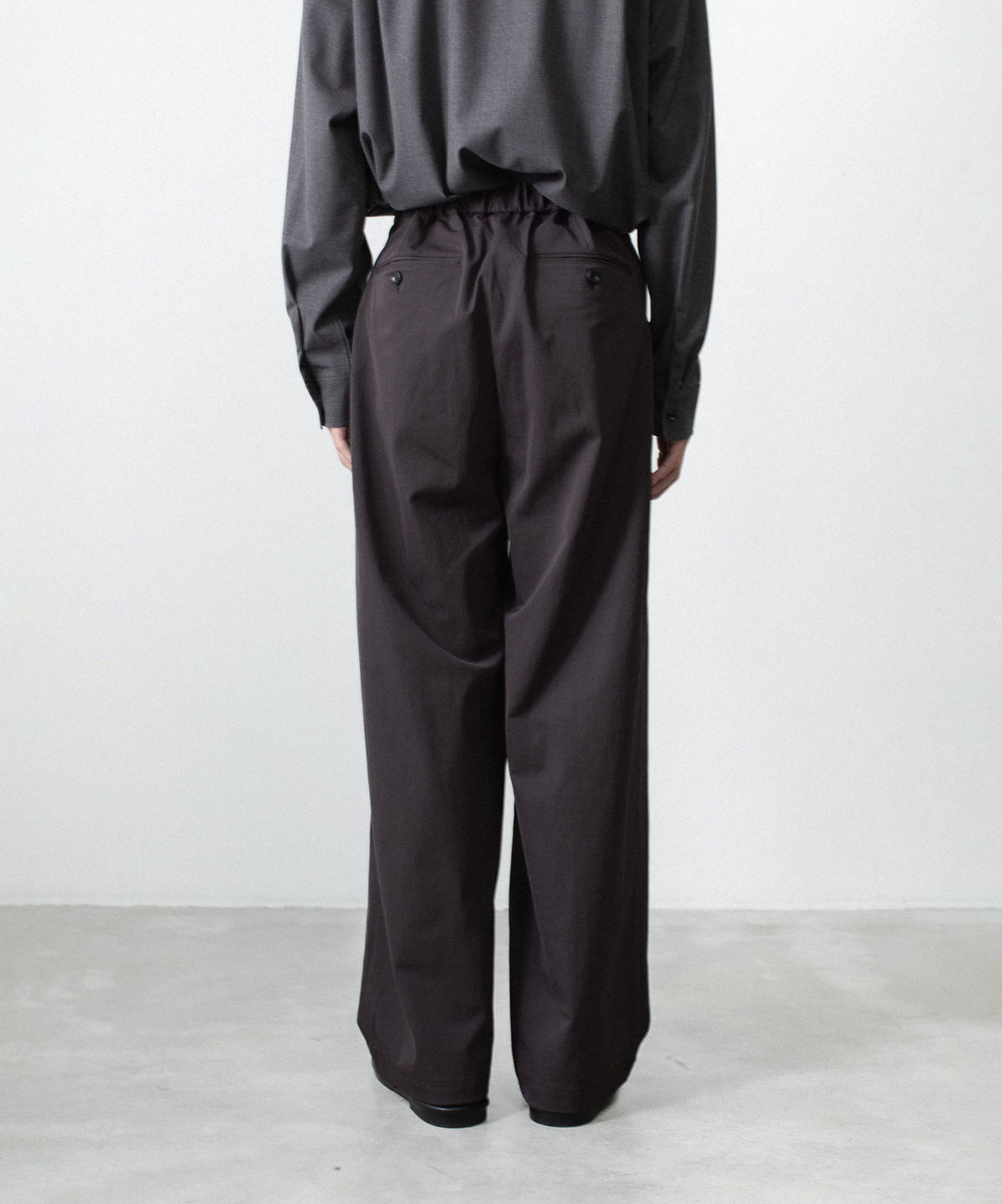 ATTACHMENT アタッチメントのPE/CO/LI DRY TWILL WIDE TROUSERS - BLACKの公式通販サイトsession福岡セレクトショップ