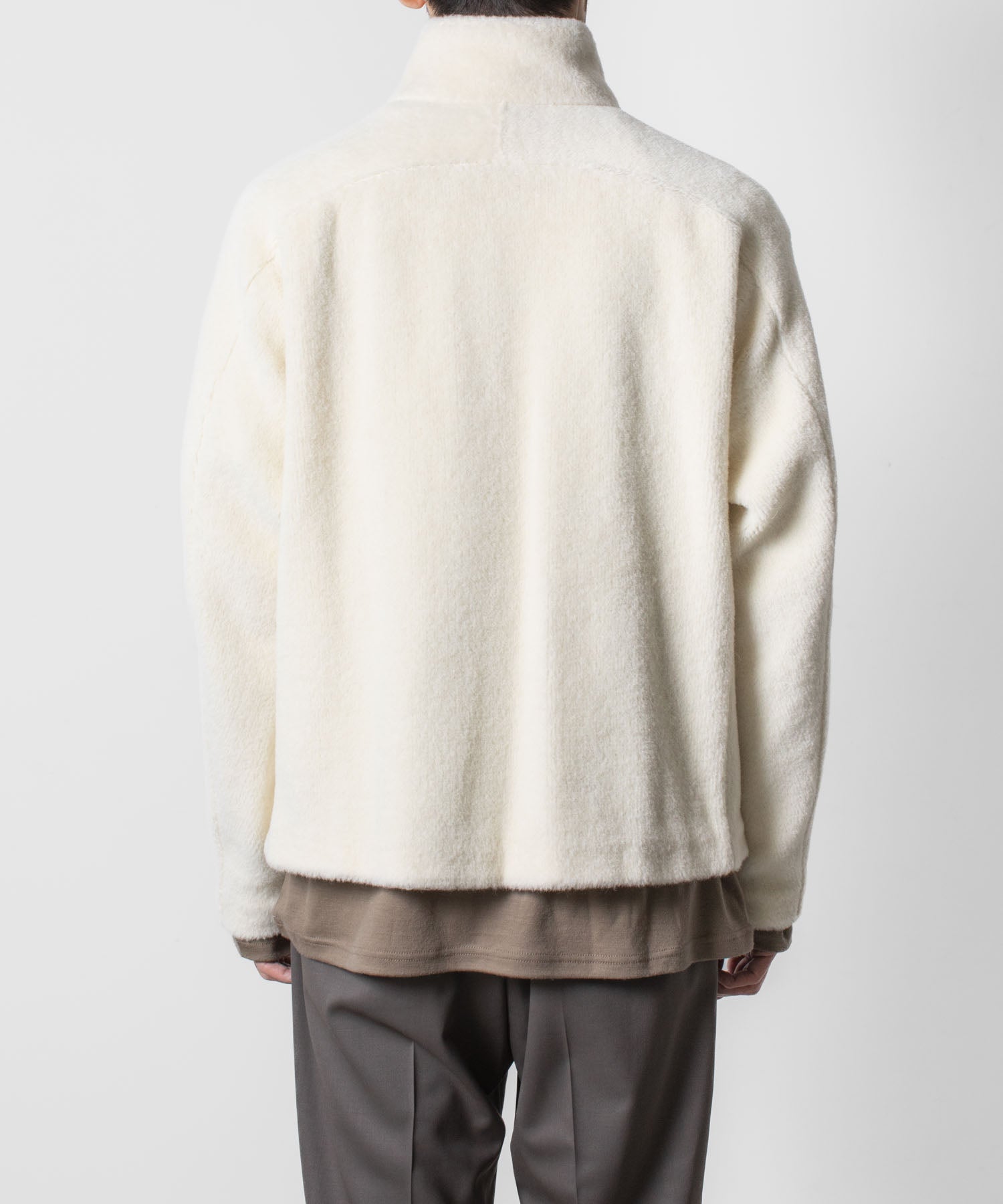 ATTACHMENT アタッチメントのWO/ALPACA BOA ZIP UP BLOUSON - OFF WHITEの公式通販サイトsession福岡セレクトショップ