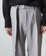 画像をギャラリービューアに読み込む, ATTACHMENT アタッチメントのPE STRETCH DOUBLE CLOTH BELTED STRAIGHT TROUSERS - L.GRAYの公式通販サイトsession福岡セレクトショップ

