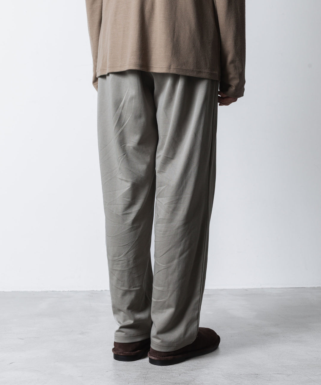 ATTACHMENT アタッチメントのCOTTON DOUBLE FACE LOUNGE TROUSERS - L.KH GRAYの公式通販サイトsession福岡セレクトショップ