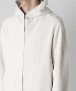 画像をギャラリービューアに読み込む, ATTACHMENT アタッチメント-LIMITED-のCO/PE DOUBLE FACE KNIT ZIP UP HOODIE - OFF WHITEの公式通販サイトsession福岡セレクトショップ
