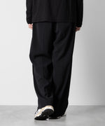 画像をギャラリービューアに読み込む, ATTACHMENT アタッチメントのSORIBIA TWILL BELTED WIDE TROUSERS-BLACKの公式通販サイトsession福岡セレクトショップ
