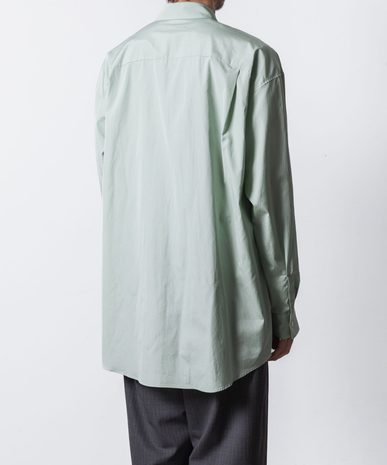 ATTACHMENT アタッチメントの140/2 GIZA BROAD L/S SHIRT - L.GREENの公式通販サイトsession福岡セレクトショップ
