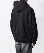 画像をギャラリービューアに読み込む, ATTACHMENT アタッチメントのCO STRECH TERRY ZIP UP HOODIE - BLACKの公式通販サイトsession福岡セレクトショップ
