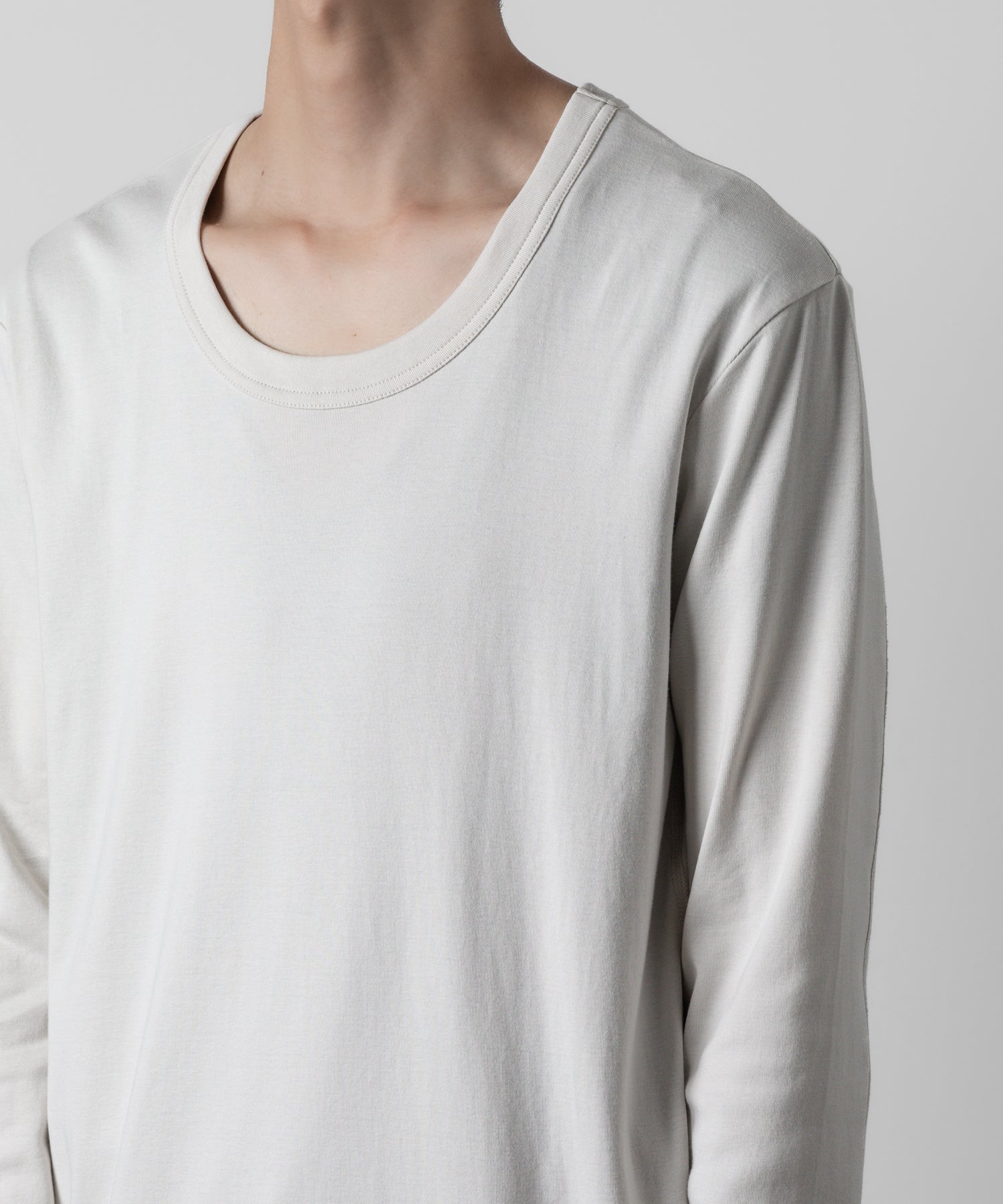 ATTACHMENT アタッチメントのSVIN CO RIB O-NECK L/S TEE - OFF WHITE 公式通販サイトsession福岡セレクトショップ