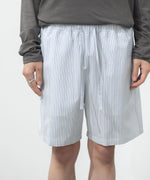 画像をギャラリービューアに読み込む, ATTACHMENT アタッチメントのWO/PE STRIPE EASY SHORTS - S.BLUEの公式通販サイトsession福岡セレクトショップ
