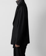 画像をギャラリービューアに読み込む, ATTACHMENT アタッチメントのWASHABLE WO/PE STRETCH SAXONY OVERSIZED LIGHT JACKET - BLACK 公式通販サイトsession福岡セレクトショップ
