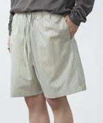 画像をギャラリービューアに読み込む, ATTACHMENT アタッチメントのWO/PE STRIPE EASY SHORTS - S.GRAYの公式通販サイトsession福岡セレクトショップ

