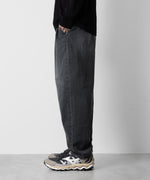 画像をギャラリービューアに読み込む, ATTACHMENT アタッチメントの11oz DENIM BELTED TAPERED FIT TROUSERS - BLACK 公式通販サイトsession福岡セレクトショップ
