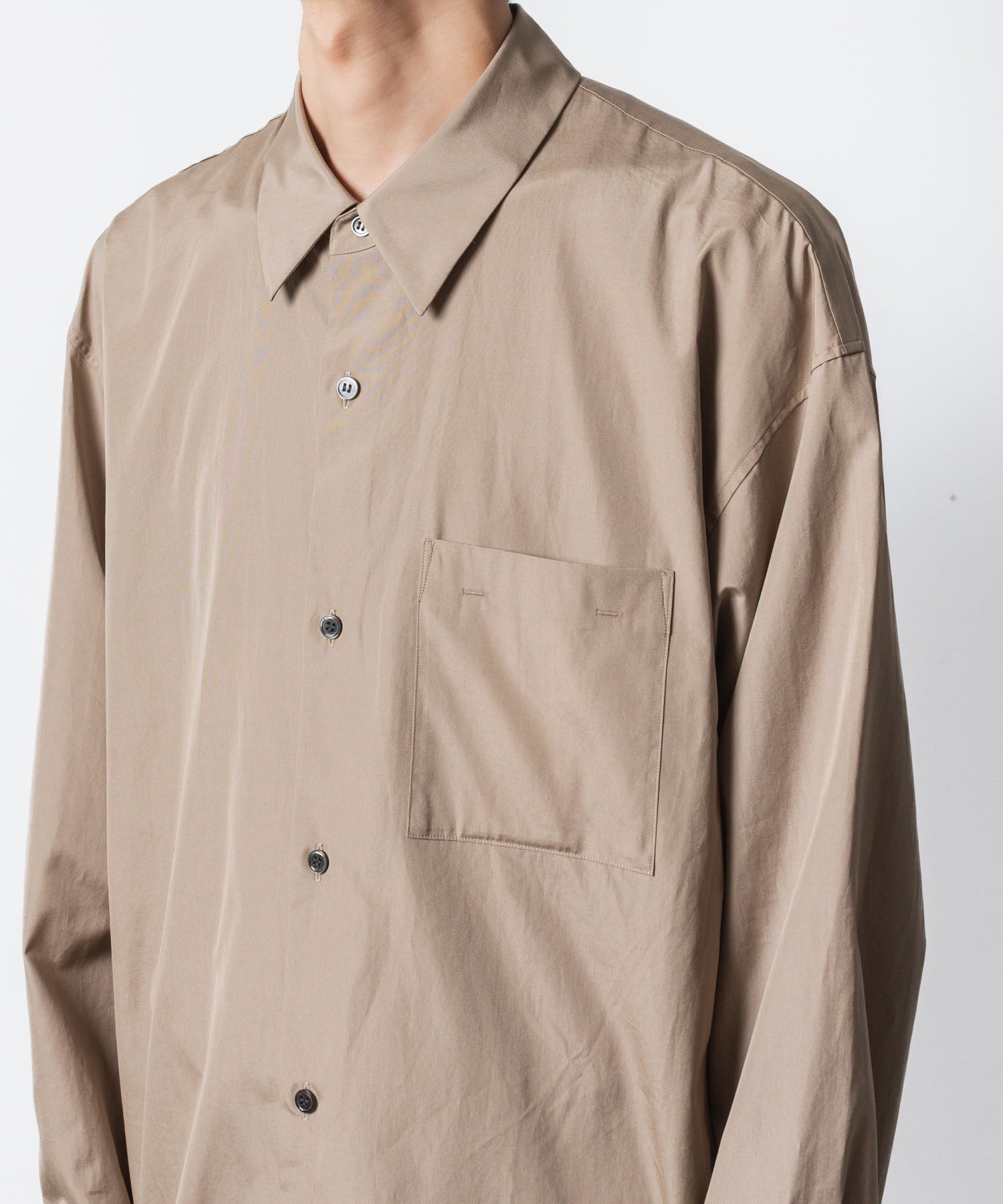 ATTACHMENT アタッチメントの140/2 GIZA BROAD L/S SHIRT - CAMELの公式通販サイトsession福岡セレクトショップ
