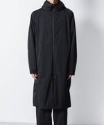 画像をギャラリービューアに読み込む, ATTACHMENT アタッチメントのNY 2LAYER STRETCH LIGHT HOODED COAT - BLACKの公式通販サイトsession福岡セレクトショップ
