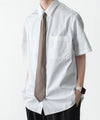 【 ATTACHMENT 】SILK SATIN TIE - KHAKI GRAY