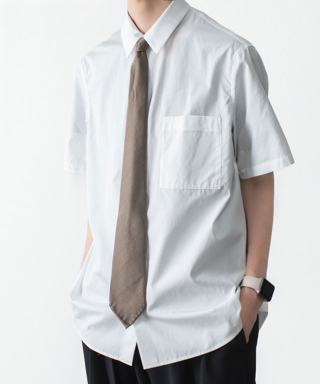 ATTACHMENT アタッチメントのSILK SATIN TIE - KHAKI GRAYの公式通販サイトsession福岡セレクトショップ