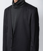 画像をギャラリービューアに読み込む, ATTACHMENT アタッチメントのT/W/SI STRETCH GABARDINE COLLARLESS JKT - BLACKの公式通販サイトsession福岡セレクトショップ
