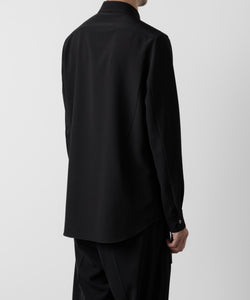 ATTACHMENT アタッチメントのPE STRETCH VIYELLA REGULAR COLLAR DRESS SHIRT - BLACK 公式通販サイトsession福岡セレクトショップ