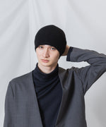 画像をギャラリービューアに読み込む, ATTACHMENT アタッチメントのCASHMERE　KNIT BEANIE - BLACKの公式通販サイトsession福岡セレクトショップ
