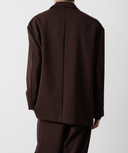 ATTACHMENT アタッチメントのPE STRETCH DOUBLE CLOTH OVERSIZED 2B JACKET - BROWN 公式通販サイトsession福岡セレクトショップ