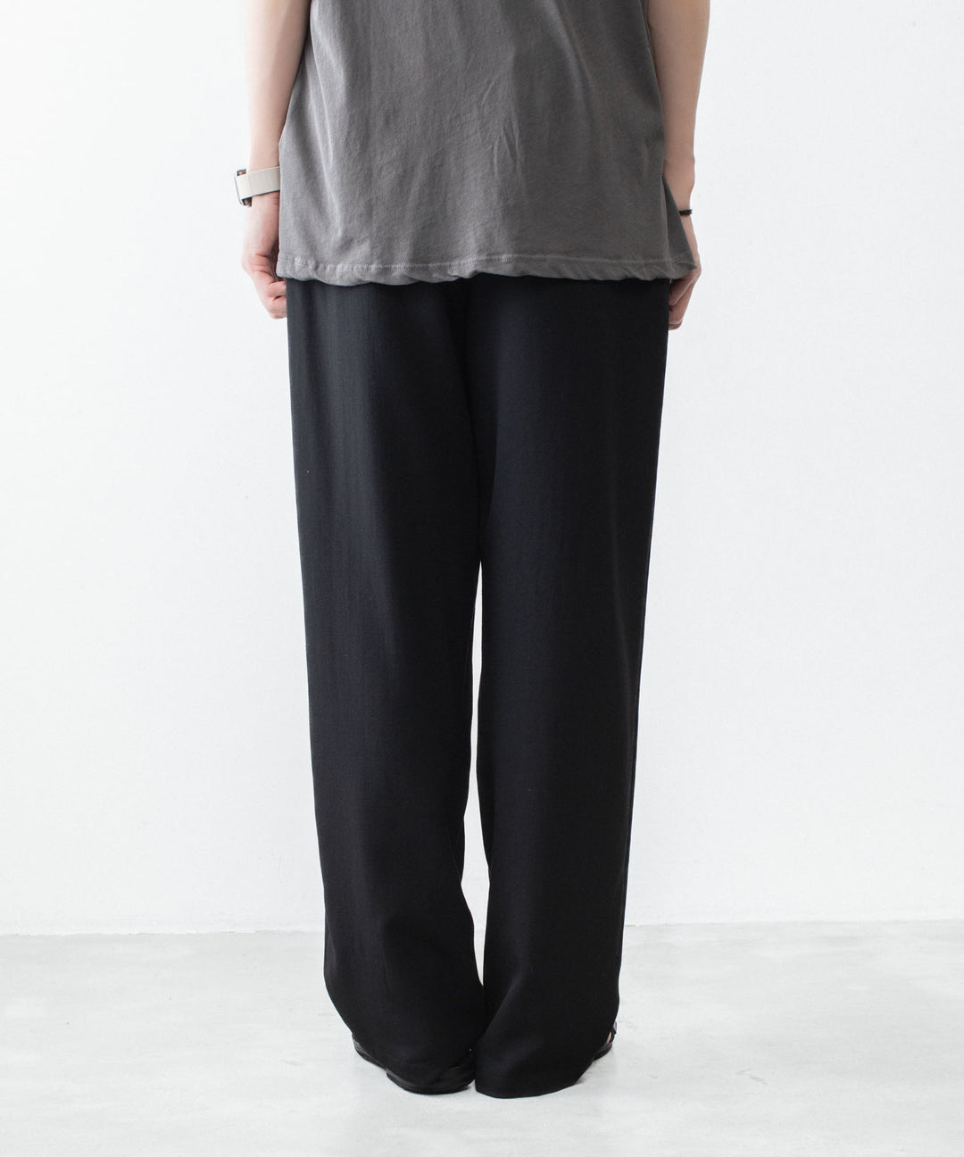 ATTACHMENT アタッチメントの2/90 WO TWIST TWILL EASY TROUSERS - BLACKの公式通販サイトsession福岡セレクトショップ