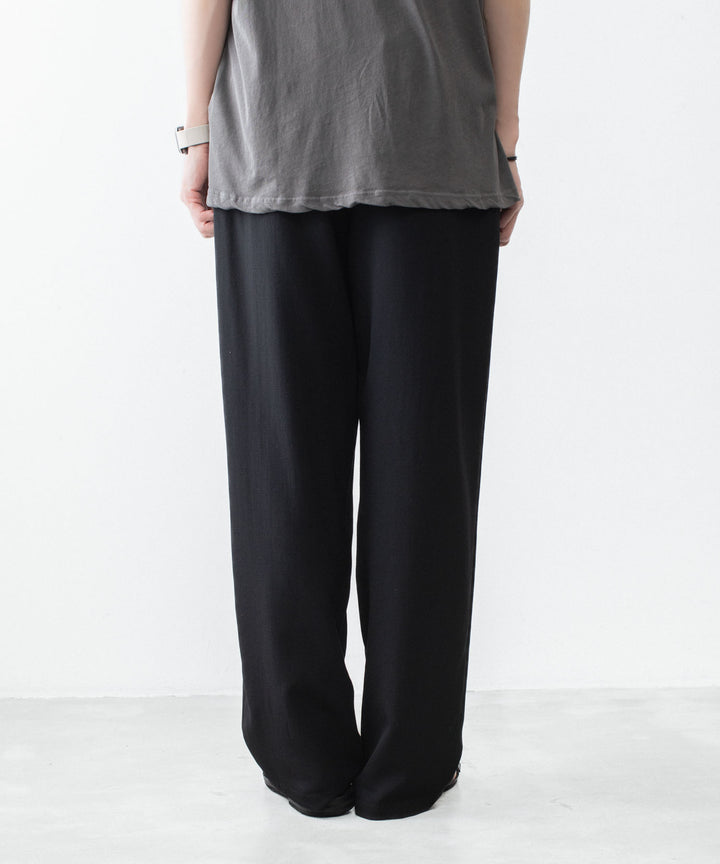 ATTACHMENT アタッチメントの2/90 WO TWIST TWILL EASY TROUSERS - BLACKの公式通販サイトsession福岡セレクトショップ