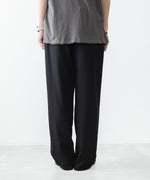画像をギャラリービューアに読み込む, ATTACHMENT アタッチメントの2/90 WO TWIST TWILL EASY TROUSERS - BLACKの公式通販サイトsession福岡セレクトショップ
