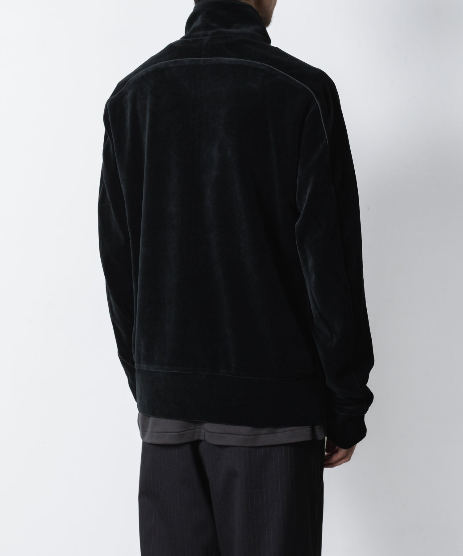 ATTACHMENT アタッチメントのCO/PE VELOR JERSEY TRACK JACKET - BLACKの公式通販サイトsession福岡セレクトショップ