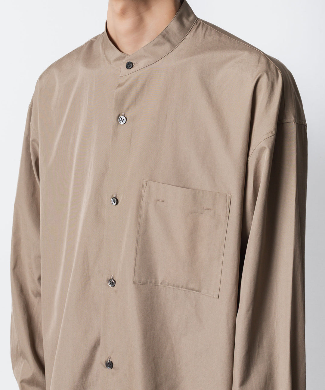 ATTACHMENT アタッチメントの140/2 GIZA BROAD BANDCOLLAR L/S SHIRT - CAMELの公式通販サイトsession福岡セレクトショップ