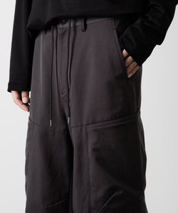 ATTACHMENT アタッチメントのNY/CO TWILL WIDE CARGO TROUSERS - D.GRAY 公式通販サイトsession福岡セレクトショップ