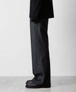 画像をギャラリービューアに読み込む, ATTACHMENT アタッチメントのWASHABLE WO/PE STRETCH SAXONY BELTED WIDE TROUSERS - D.GRAY 公式通販サイトsession福岡セレクトショップ
