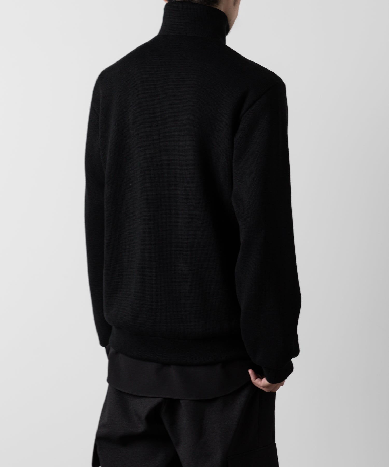 ato(アトウ)のSTAND COLLAR ZIP CARDIGAN  - BLACKの公式通販サイトsession福岡セレクトショップ