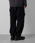 画像をギャラリービューアに読み込む, 【ATTACHMENT】ATTACHMENT アタッチメントのNY/CO TWILL WIDE CARGO TROUSERS - BLACK 公式通販サイトsession福岡セレクトショップ
