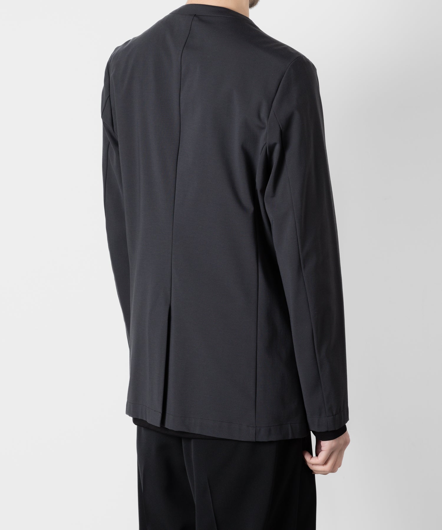 ATTACHMENT アタッチメントのNY/CO STRETCH JERSEY COLLARLESS JACKET - D.GRAY 公式通販サイトsession福岡セレクトショップ