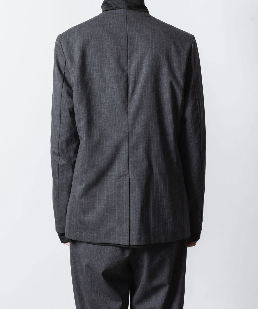 ATTACHMENT アタッチメントのT/W/SI STRETCH GABARDINE COLLARLESS JKT - S.GRAYの公式通販サイトsession福岡セレクトショップ