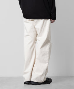 【ATTACHMENT】ATTACHMENT アタッチメントの11oz DENIM WIDE CURVE JEANS - OFF WHITE 公式通販サイトsession福岡セレクトショップ