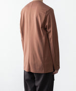画像をギャラリービューアに読み込む, ATTACHMENT アタッチメントのCOTTON DOUBLE FACE COLLARLESS CARDIGAN - BROWNの公式通販サイトsession福岡セレクトショップ
