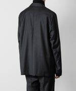 画像をギャラリービューアに読み込む, ATTACHMENT アタッチメントのWASHABLE WO/PE STRETCH SAXONY OVERSIZED LIGHT JACKET - D.GRAY 公式通販サイトsession福岡セレクトショップ
