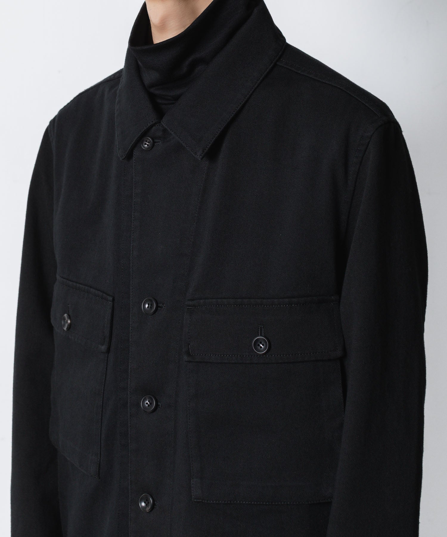 ATTACHMENT アタッチメントのCO NIDOM CLOTH M-43 JACKET - BLACKの公式通販サイトsession福岡セレクトショップ
