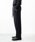 画像をギャラリービューアに読み込む, ATTACHMENT アタッチメントの2/90 WO TWIST TWILL EASY TROUSERS - BLACKの公式通販サイトsession福岡セレクトショップ
