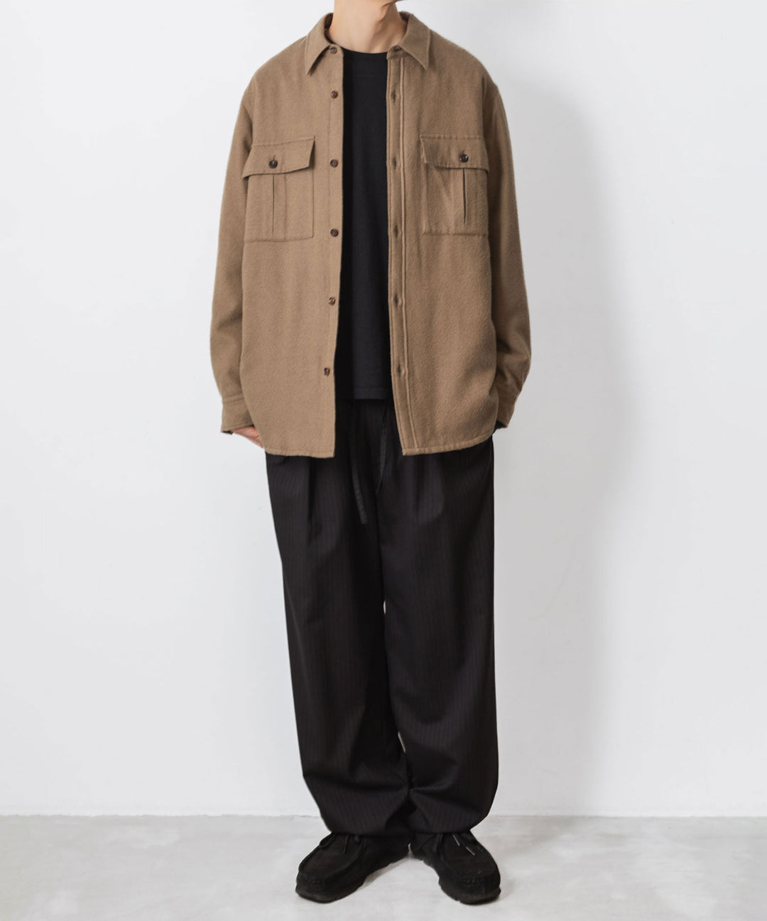 ATTACHMENT アタッチメントのRY/CO/SI FLANNEL PADDING L/S SHIRT - CAMELの公式通販サイトsession福岡セレクトショップ