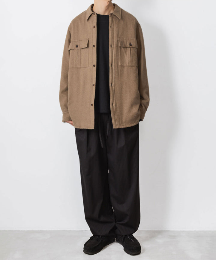 ATTACHMENT アタッチメントのRY/CO/SI FLANNEL PADDING L/S SHIRT - CAMELの公式通販サイトsession福岡セレクトショップ