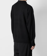 画像をギャラリービューアに読み込む, ATTACHMENT アタッチメントのBRITISH WO KNIT POLO  PULLOVER L/S - BLACK 公式通販サイトsession福岡セレクトショップ
