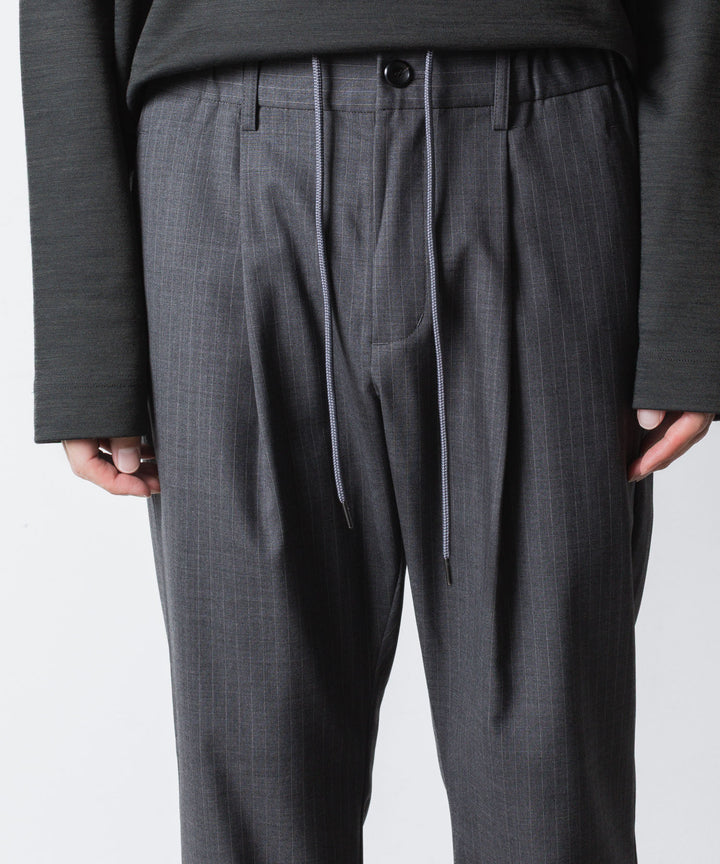 ATTACHMENT アタッチメントのT/W/SI STRETCH GABARDINE REGULAR FIT EASY TROUSERS - S.GRAYの公式通販サイトsession福岡セレクトショップ